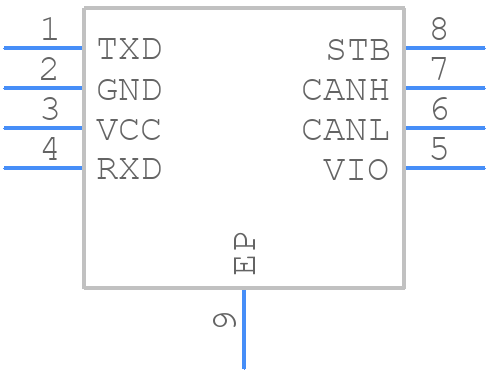 TCAN1042HVDRBRQ1 - Texas Instruments - PCB symbol