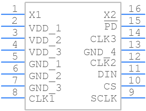 307GI-03LF - Renesas Electronics - PCB symbol