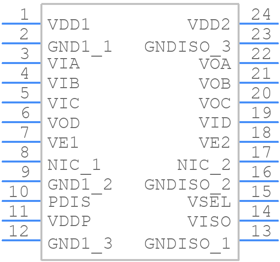 ADUM6411BRSZ - Analog Devices - PCB symbol