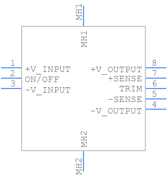 CQB50W8-36S12 - Cincon - PCB symbol