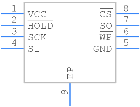 AT25320B-MAHL-E - Microchip - PCB symbol