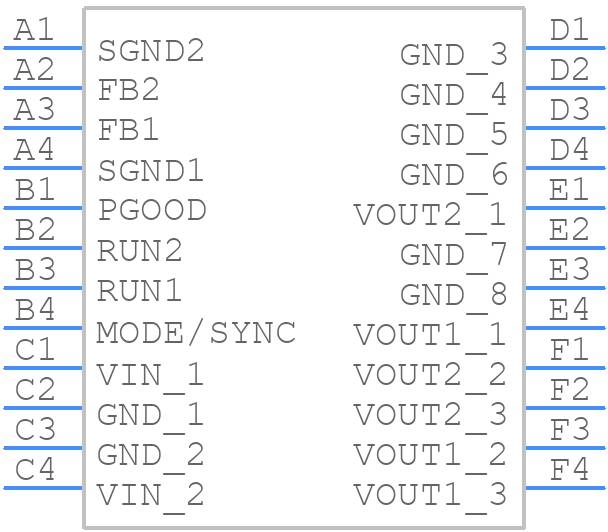 LTM4691EY#PBF - Analog Devices - PCB symbol