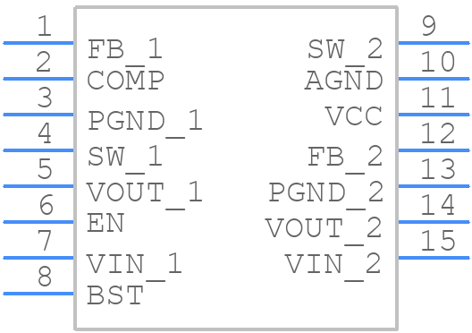 TPS61288RQQR - Texas Instruments - PCB symbol