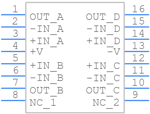 OPA4353EA/250G4 - Texas Instruments - PCB symbol