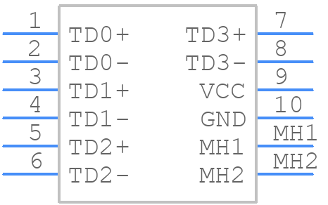 HFJV1-1G01RL - Halo Electronics - PCB symbol