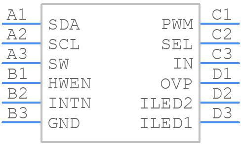 LM3630ATMX - Texas Instruments - PCB symbol