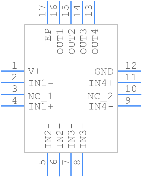 LM339LVRTER - Texas Instruments - PCB symbol