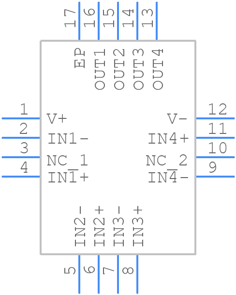 TLV9024RTER - Texas Instruments - PCB symbol