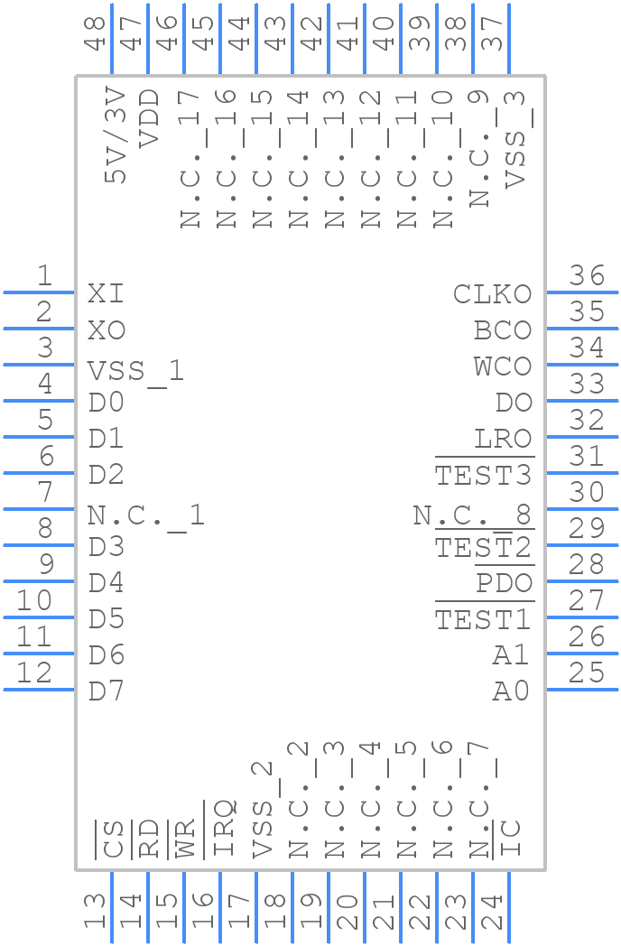 YMF289B-S - Yamaha - PCB symbol