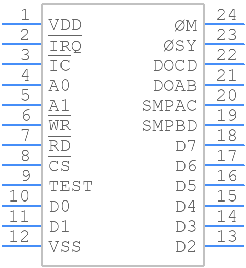 YMF262-M - Yamaha - PCB symbol