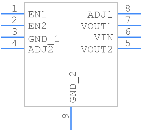 ADP225ACPZ-R7 - Analog Devices - PCB symbol