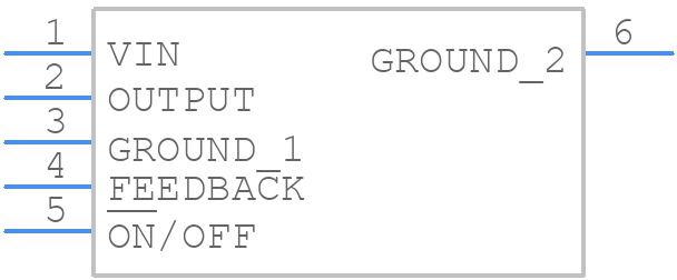 LM2576D2T-5 - onsemi - PCB symbol