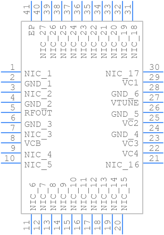 HMC8362LP6GE - Analog Devices - PCB symbol