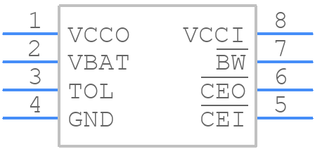 DS1312S-2+ - Analog Devices - PCB symbol