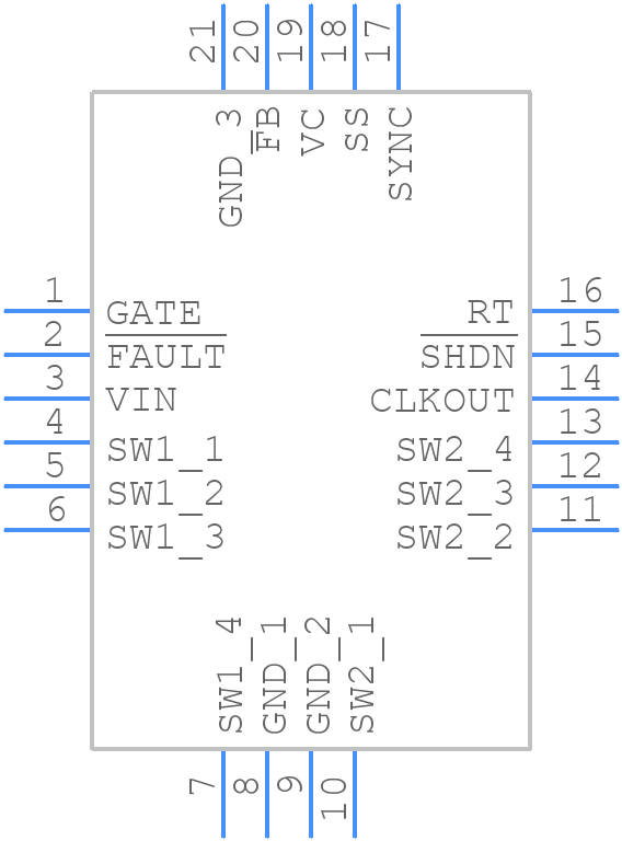LT3579IUFD-1#PBF - Analog Devices - PCB symbol