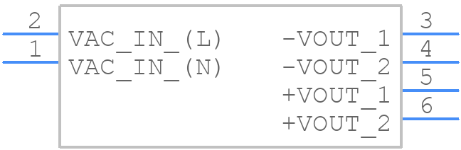 RACM40-48SK-T - RECOM Power - PCB symbol