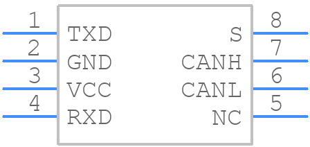 TCAN1051DRQ1 - Texas Instruments - PCB symbol