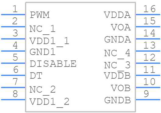 ADUM4221-1ARIZ - Analog Devices - PCB symbol