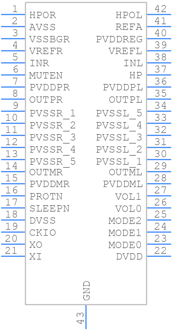 YDA138-EZ - Yamaha - PCB symbol