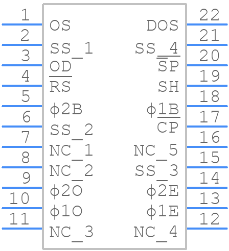 TCD1501D - Toshiba - PCB symbol