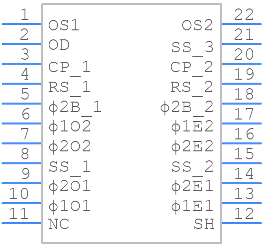 TCD1703C - Toshiba - PCB symbol