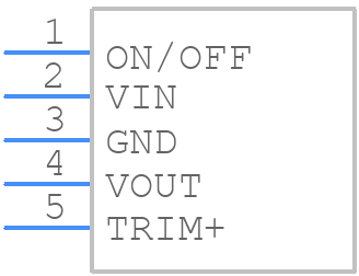 IND060SIP - OmniOn Power - PCB symbol