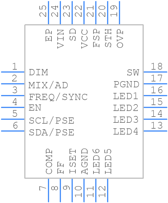 MPQ3369GR-P - Monolithic Power Systems (MPS) - PCB symbol