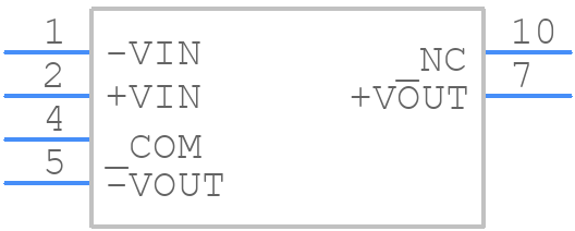 R0.25D-053.3 - RECOM Power - PCB symbol