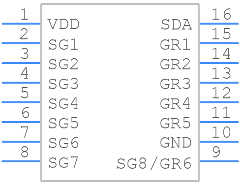 TM1652 - LED TECHNOLOGY - PCB symbol