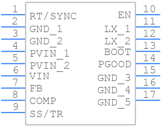 RT2856GQW - RICHTEK - PCB symbol