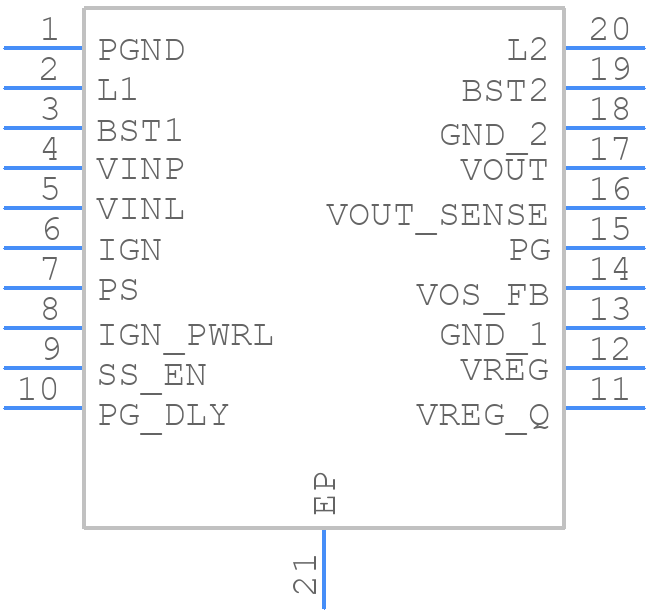 TPS55165-Q1 - Texas Instruments - PCB symbol