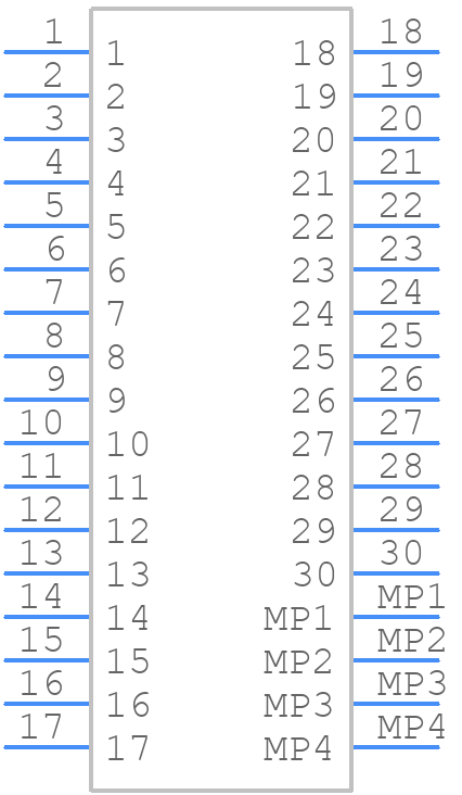 200485-0130 - Molex - PCB symbol