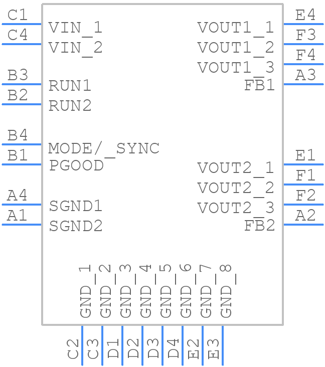 LTM4691IV#PBF - Analog Devices - PCB symbol