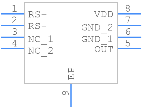 MAX49921FATA/VY+ - Analog Devices - PCB symbol