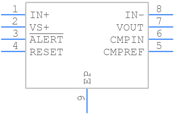 INA381A4IDSGT - Texas Instruments - PCB symbol