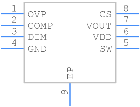 BP1808 - BRIGHT - PCB symbol