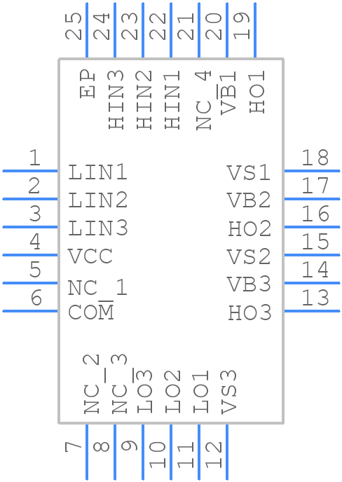 FD6288Q - Fortior Tech - PCB symbol