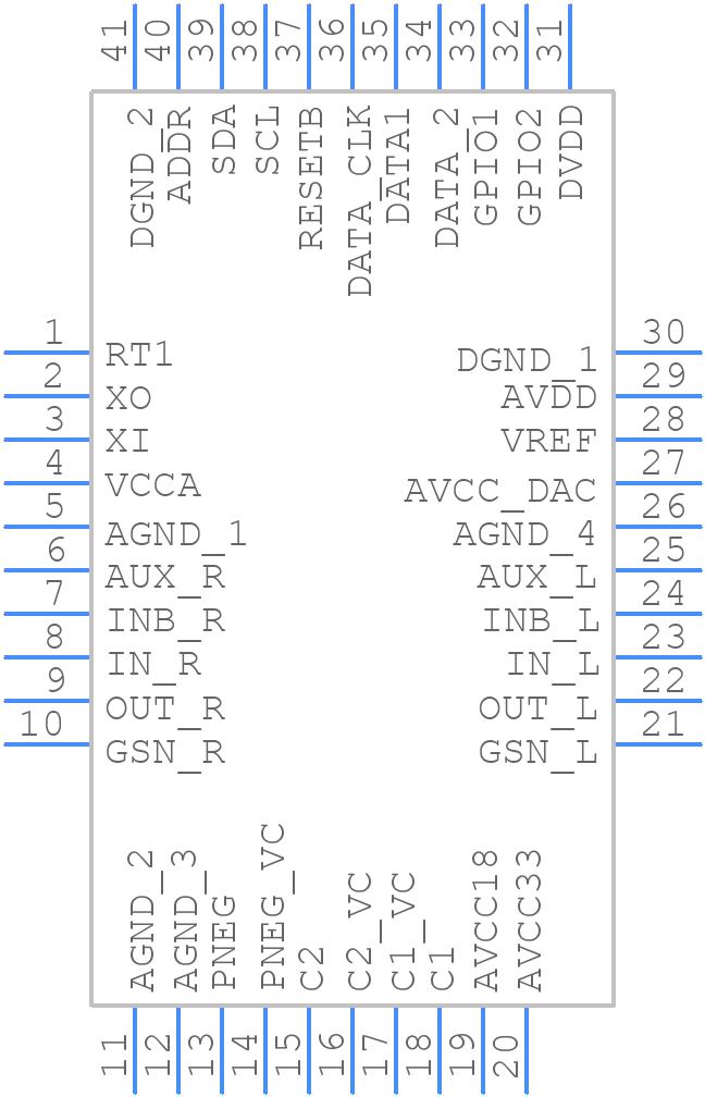 ES9218PQ - ESS Technology - PCB symbol