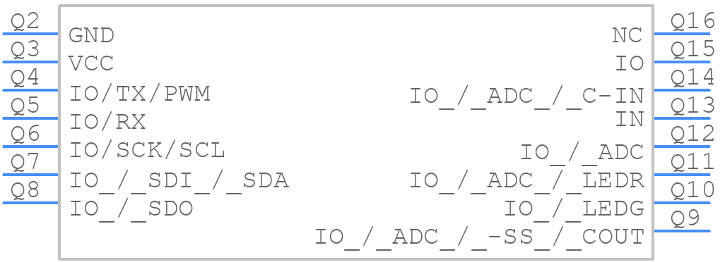 TR-76DA - iqrf - PCB symbol