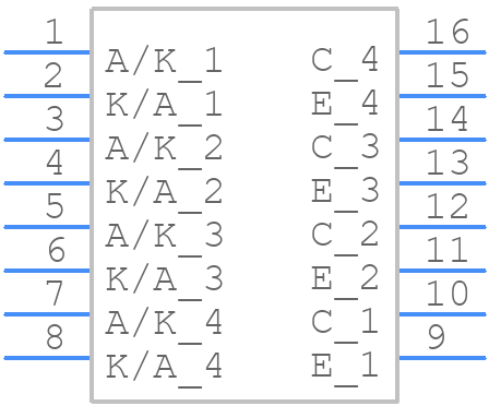 ELQ3H4(TA)-V - Everlight - PCB symbol