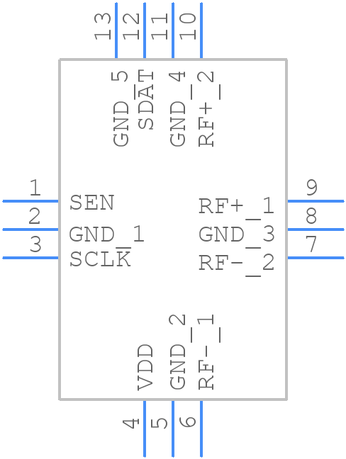 PE64102B-Z - Peregrine Semiconductor - PCB symbol