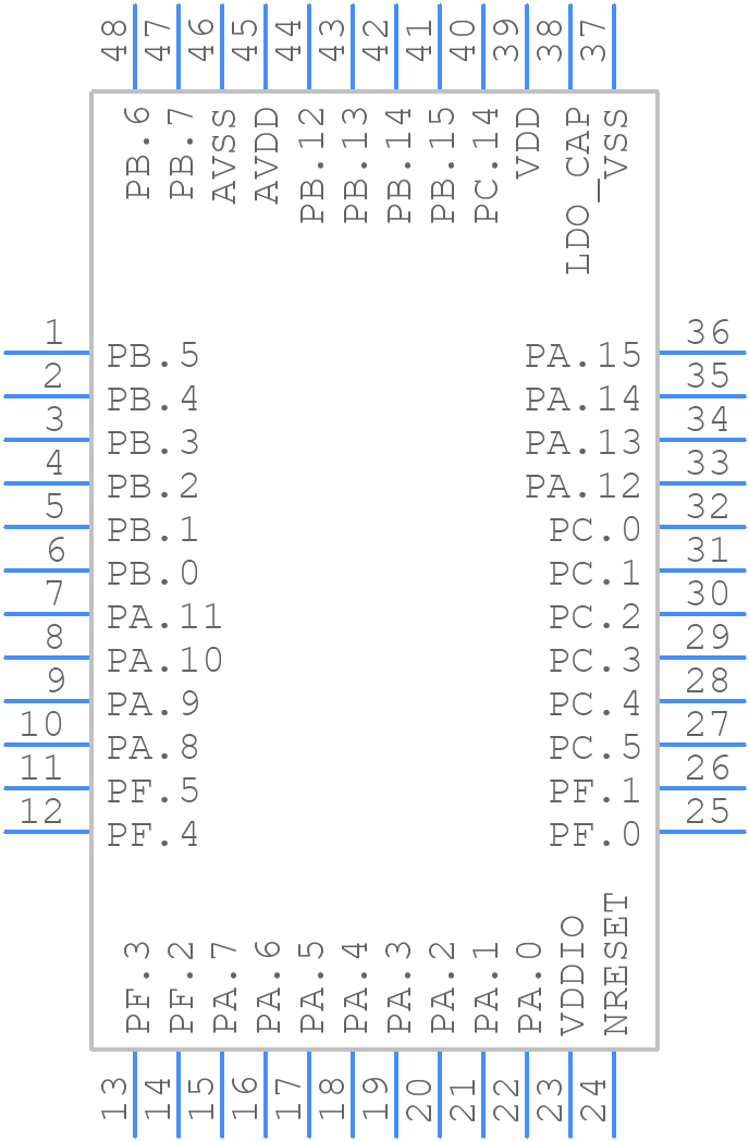 M481LIDAE - Nuvoton - PCB symbol