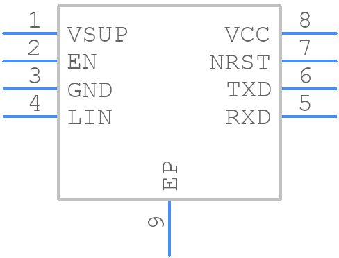 TLIN10283DDARQ1 - Texas Instruments - PCB symbol