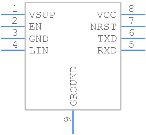 TLIN10285DDARQ1 - Texas Instruments - PCB symbol