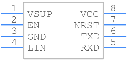 TLIN10285DRQ1 - Texas Instruments - PCB symbol