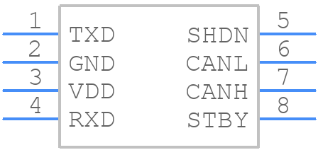 MAX33040EAKA+ - Analog Devices - PCB symbol