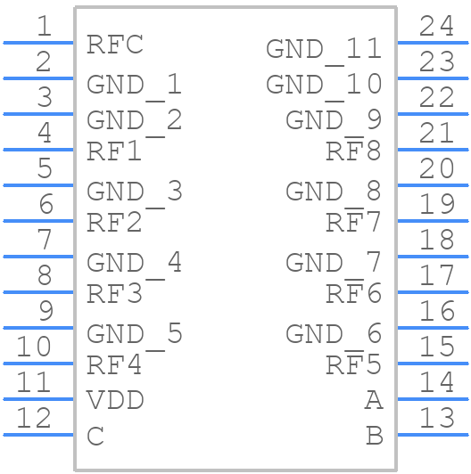 HMC253QS24ETR - Analog Devices - PCB symbol
