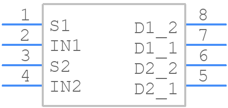ZXMS6005DN8-13 - Diodes Incorporated - PCB symbol