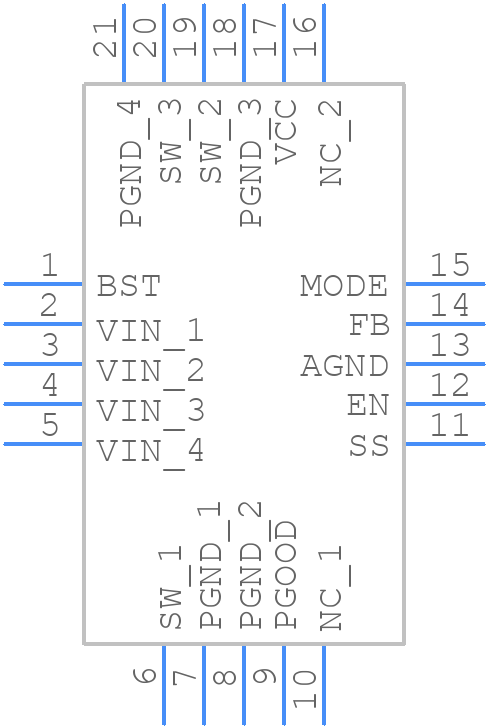 TPS51397ARJER - Texas Instruments - PCB symbol