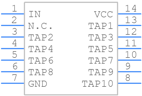 DS1110LE-200+ - Analog Devices - PCB symbol